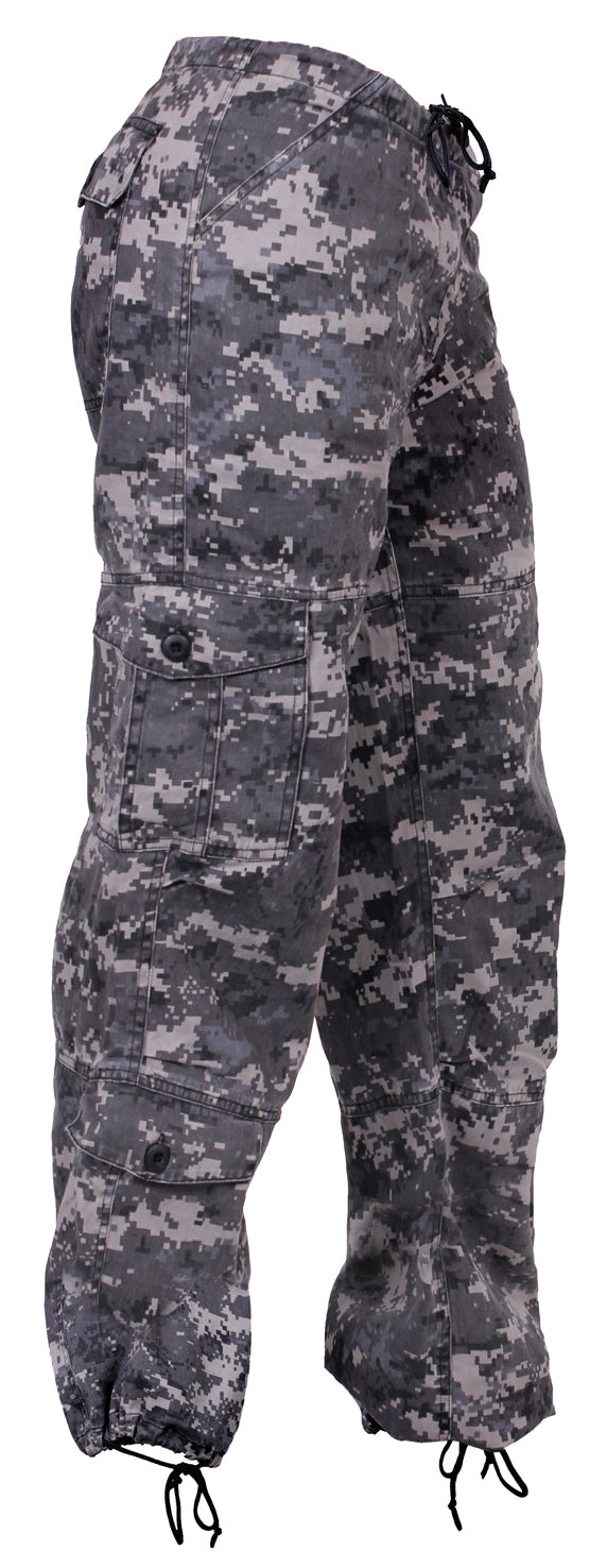 Women's Camo Vintage Paratrooper Fatigue Pants