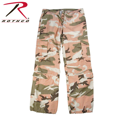 Women's Camo Vintage Paratrooper Fatigue Pants