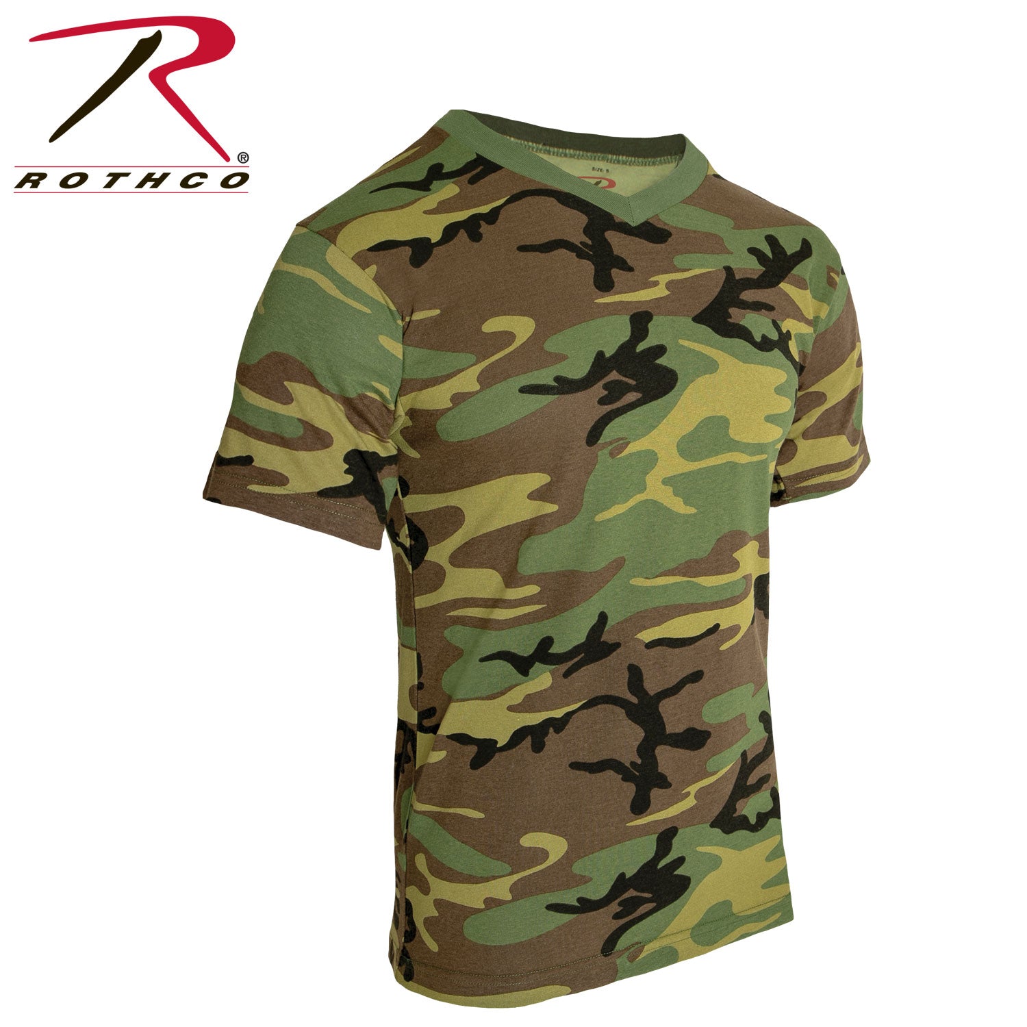 Rothco Camo V-Neck T-Shirt - Tactical Choice Plus