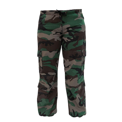 Rothco Womens Unwashed Camo Paratrooper Fatigue Pants - Tactical Choice Plus
