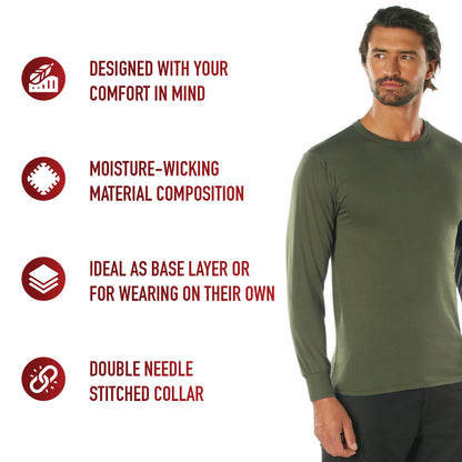 Moisture Wicking Long Sleeve T-Shirt