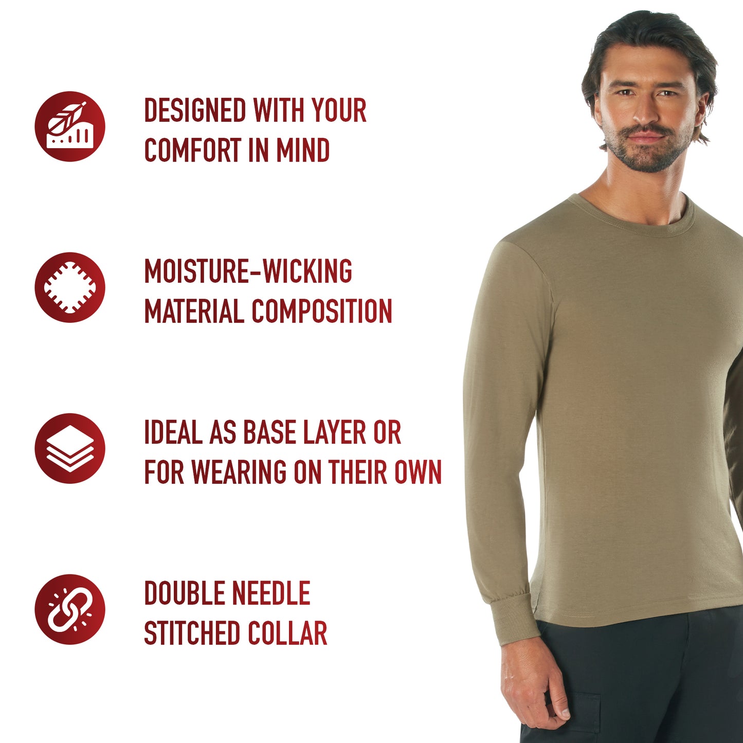 Moisture Wicking Long Sleeve T-Shirt