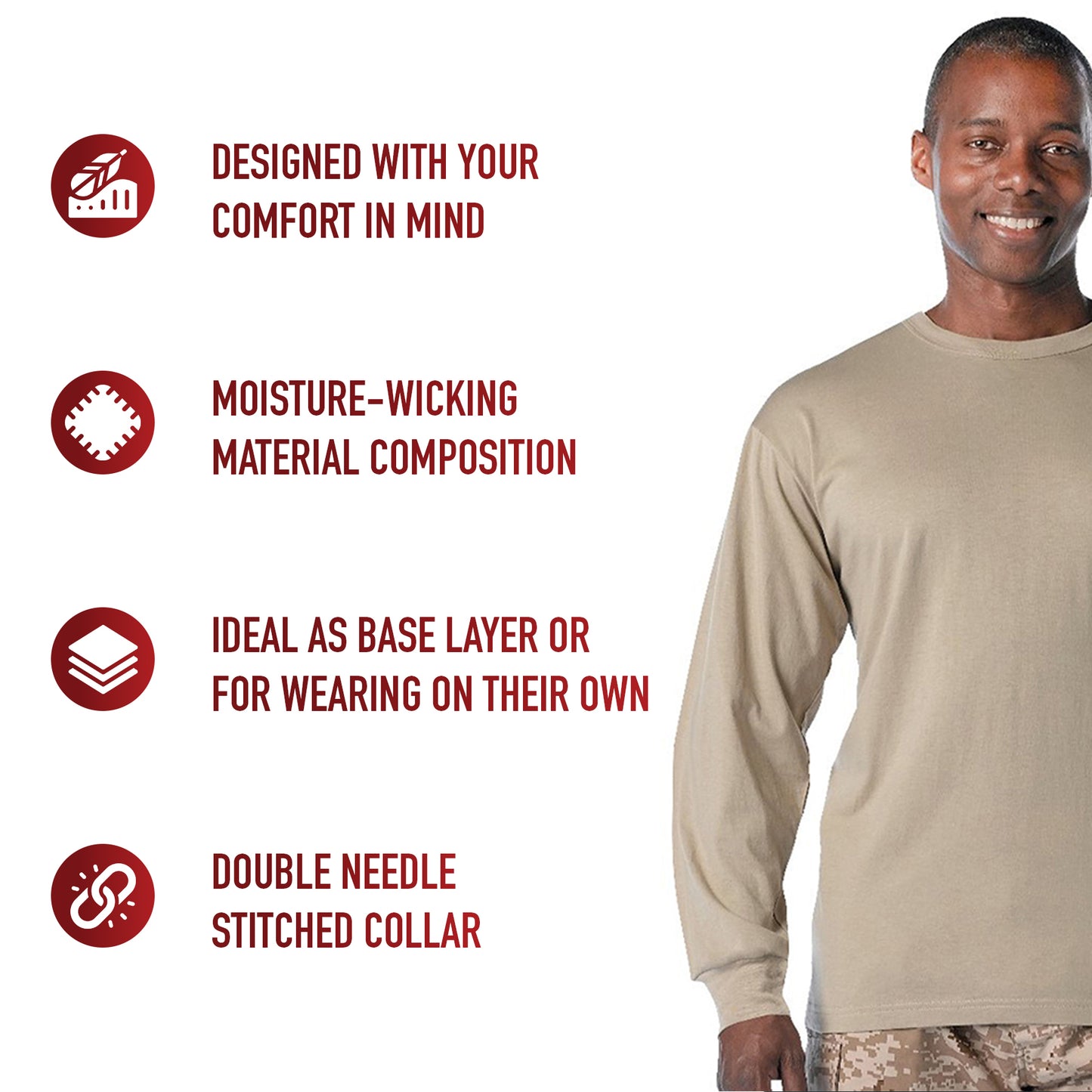 Moisture Wicking Long Sleeve T-Shirt