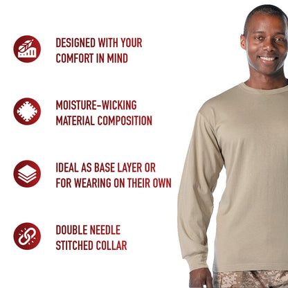Moisture Wicking Long Sleeve T-Shirt