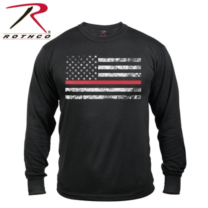 Rothco Thin Red Line Long Sleeve T-shirt - Tactical Choice Plus
