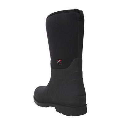 Waterproof Rubber Boots - Black - 14.5 Inch