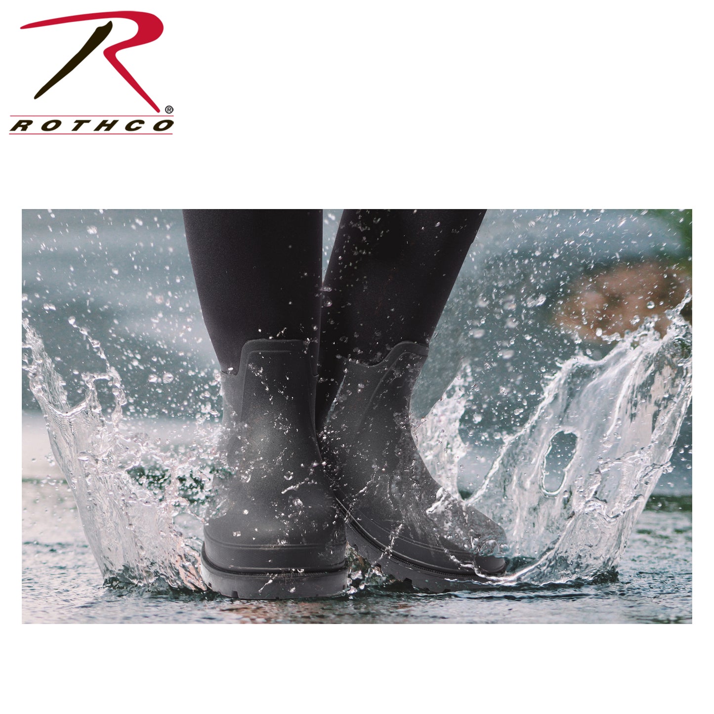 Waterproof Rubber Boots - Black - 14.5 Inch