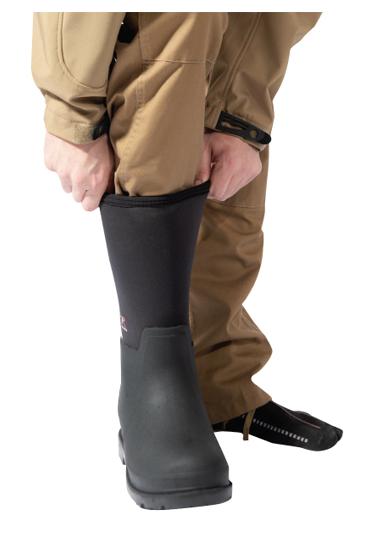 Waterproof Rubber Boots - Black - 14.5 Inch