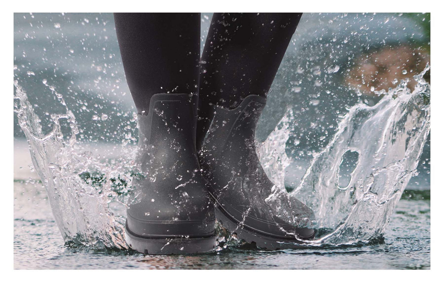 Waterproof Rubber Boots - Black - 14.5 Inch