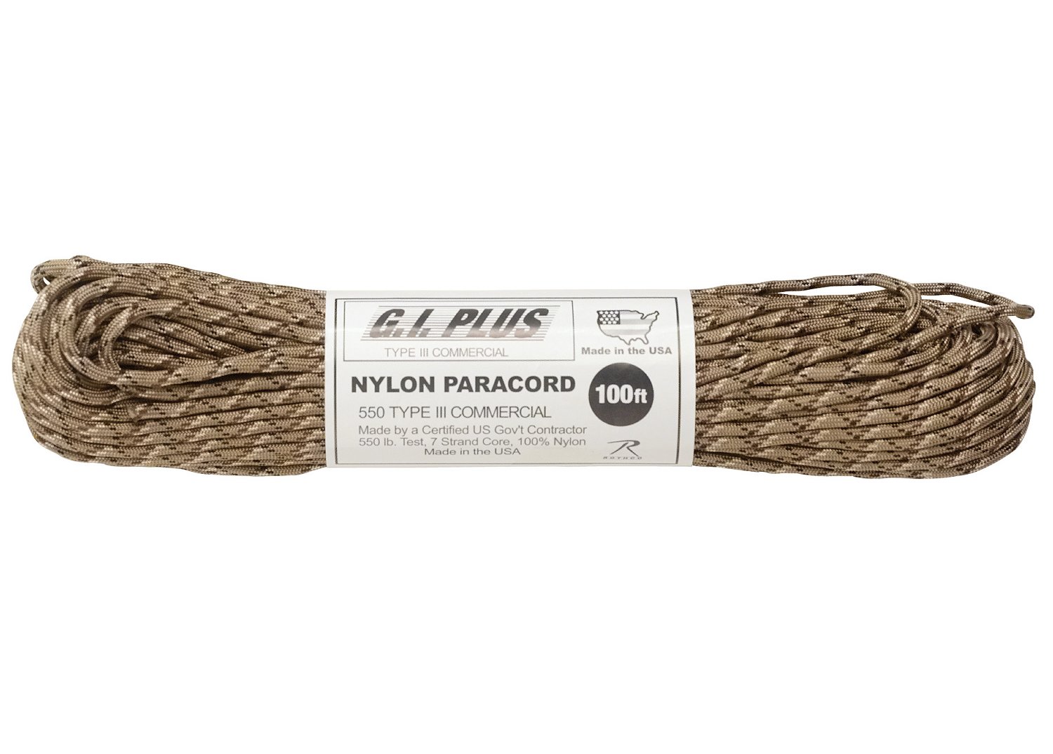 Rothco Nylon Paracord Type III 550 LB - Tactical Choice Plus