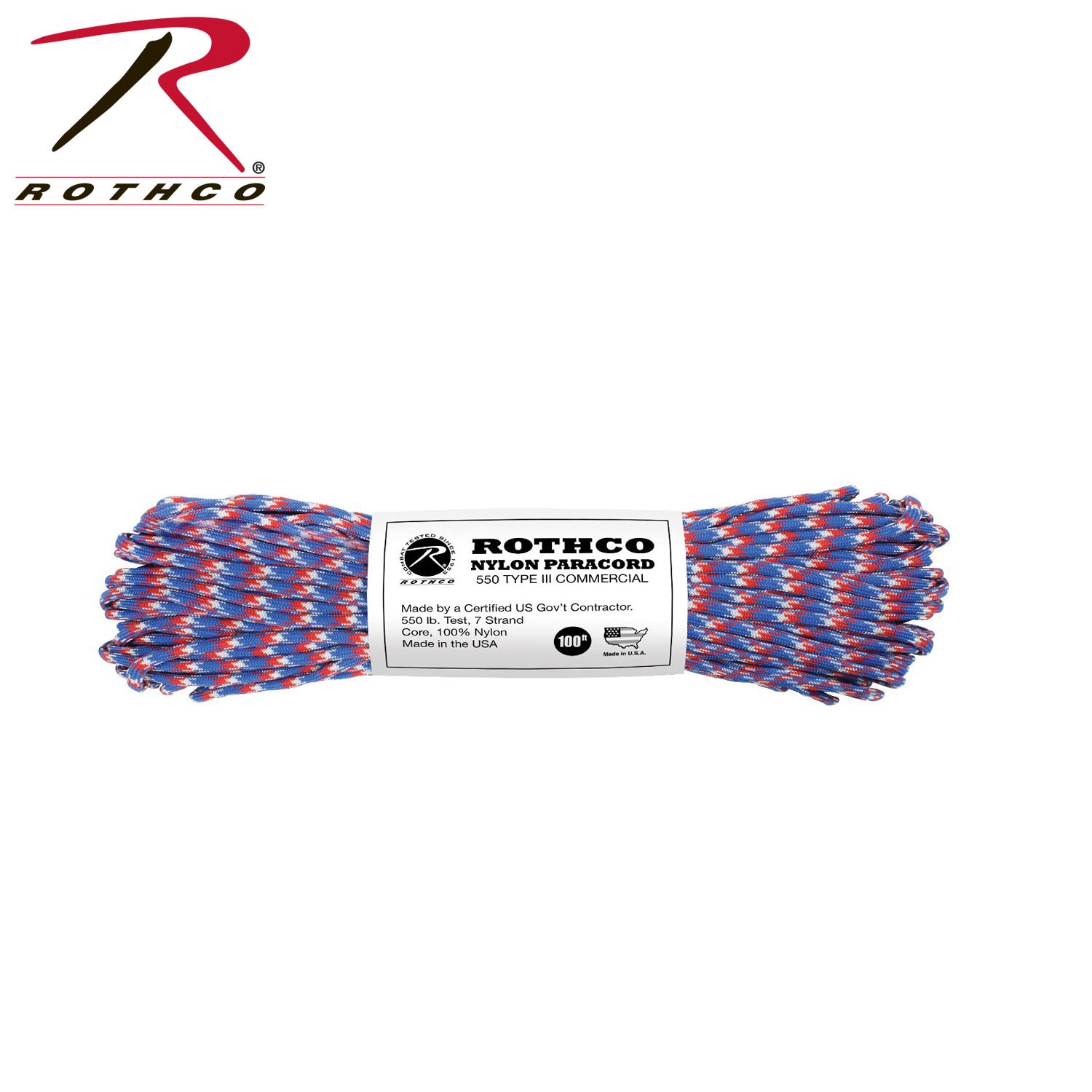 Rothco Nylon Paracord Type III 550 LB - Tactical Choice Plus