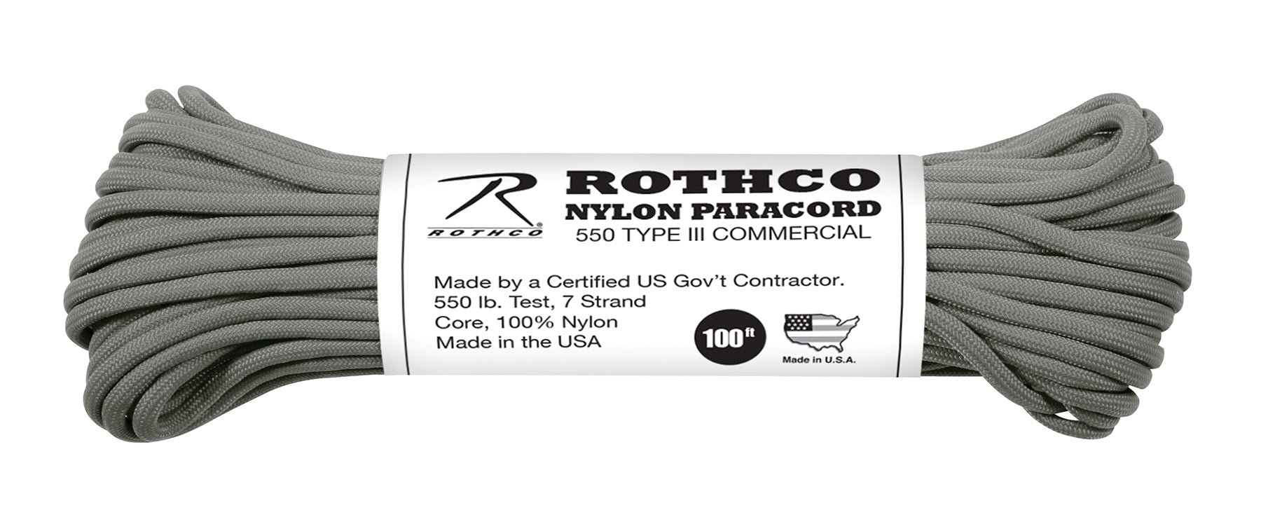 Rothco Nylon Paracord Type III 550 LB - Tactical Choice Plus