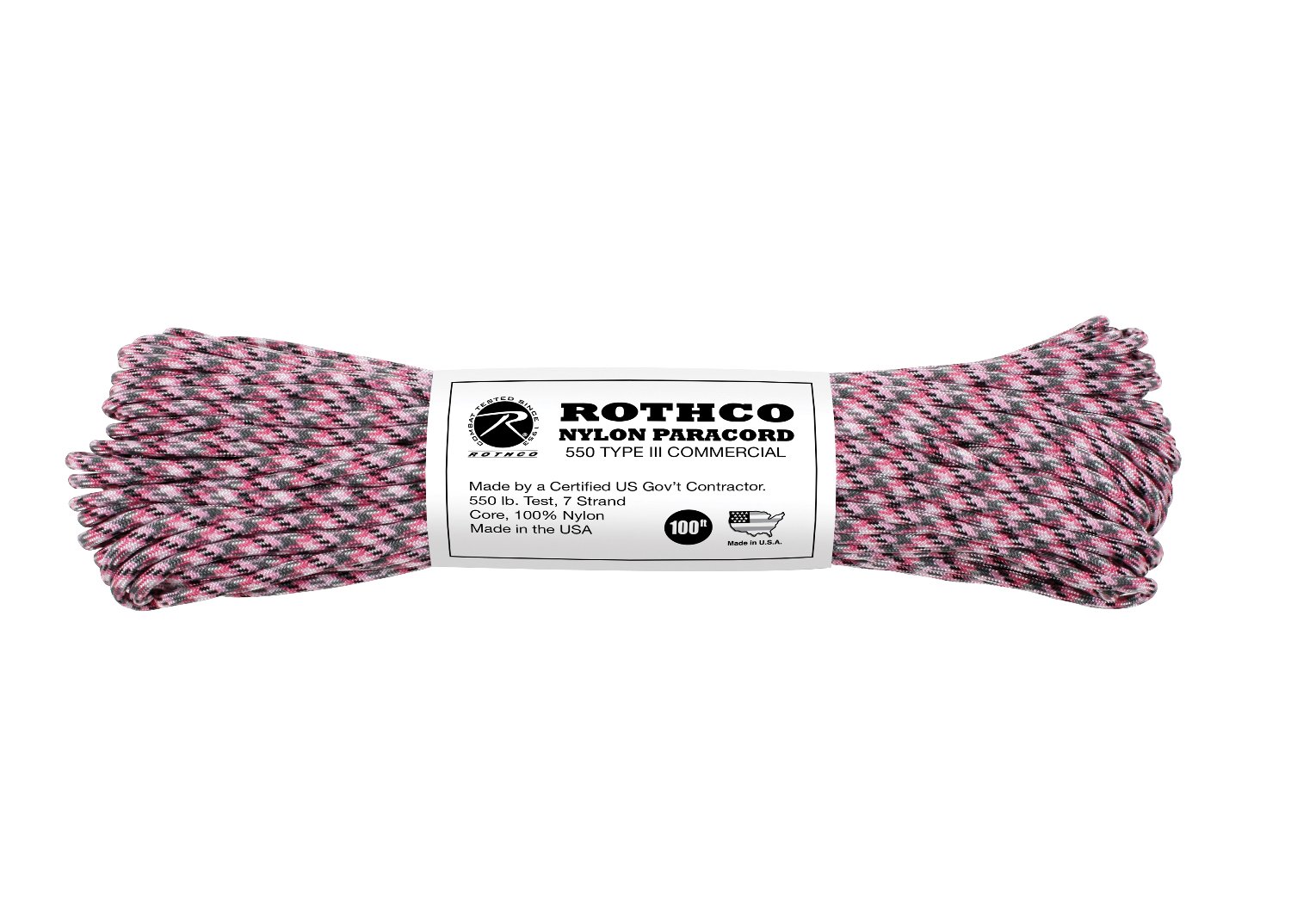 Rothco Nylon Paracord Type III 550 LB - Tactical Choice Plus