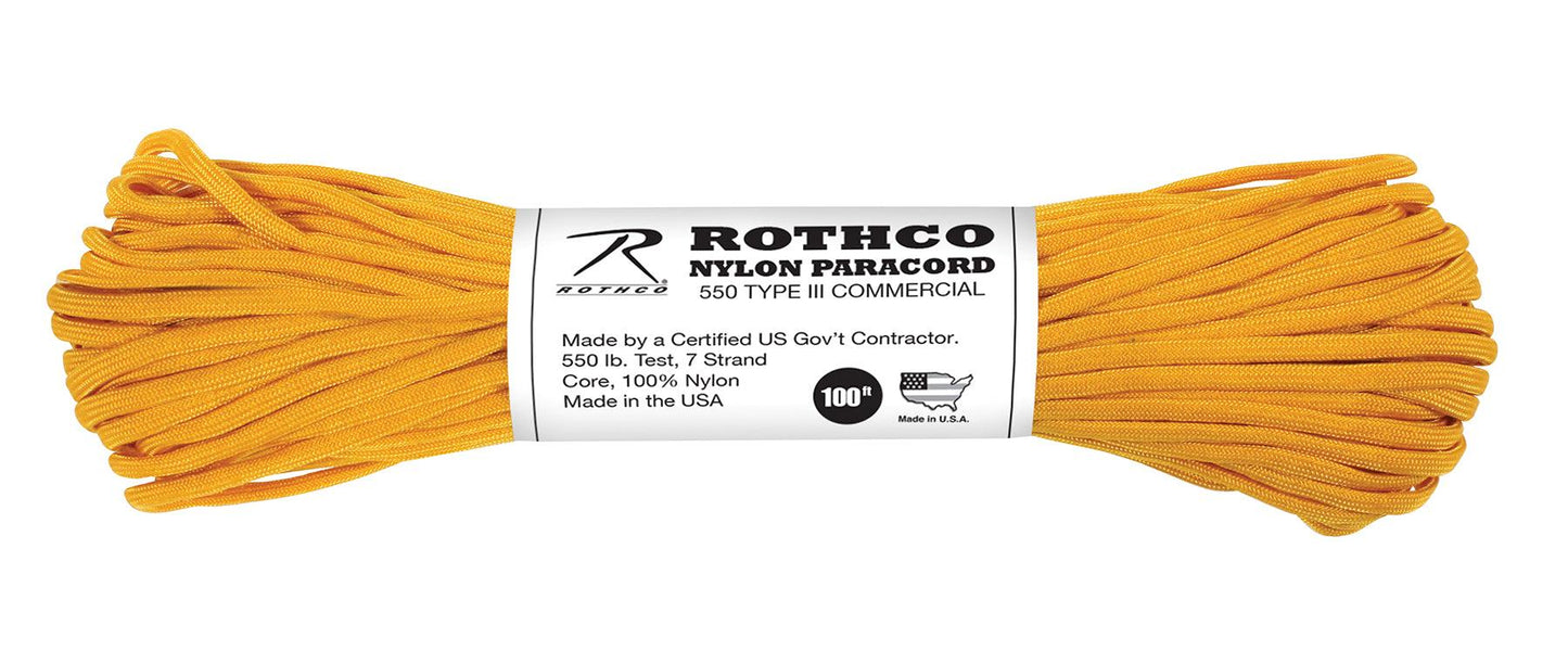 Rothco Nylon Paracord Type III 550 LB - Tactical Choice Plus