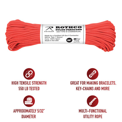 Nylon Paracord Type III 550 LB