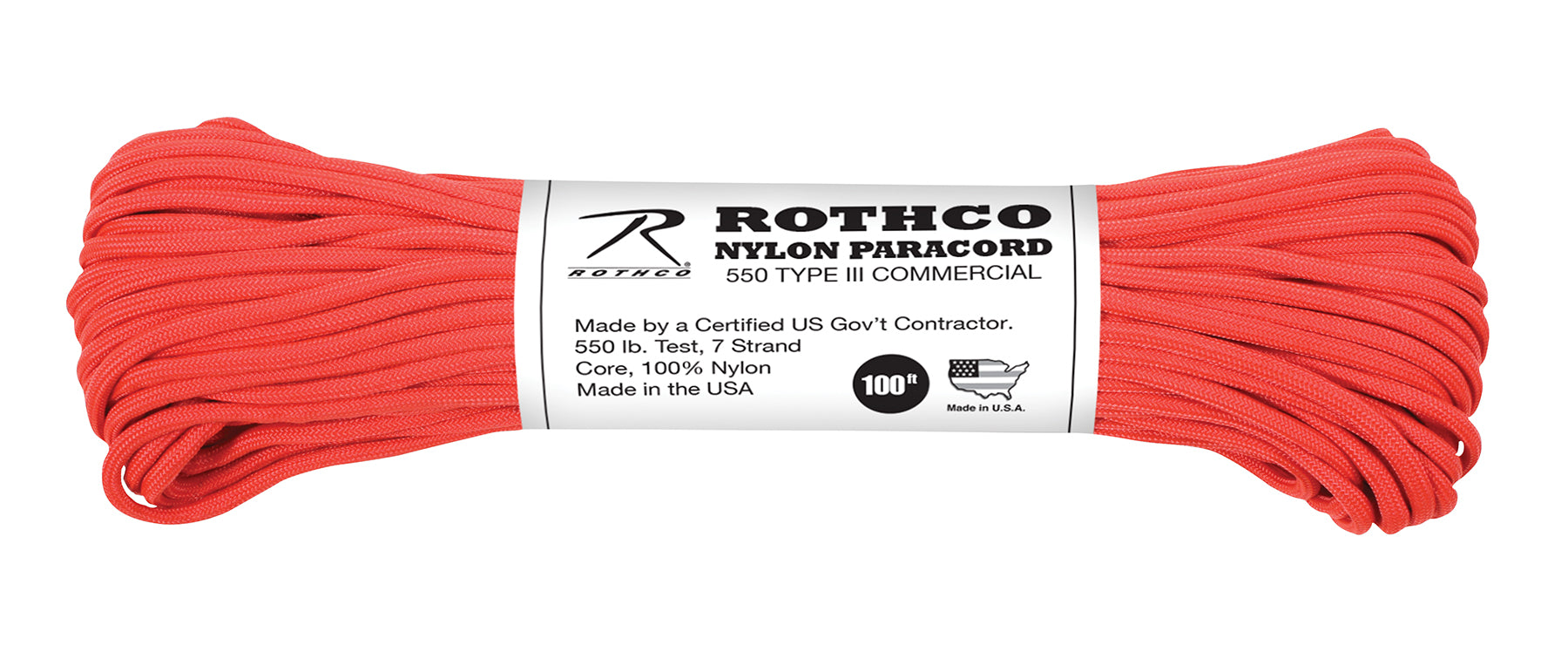 Rothco Nylon Paracord Type III 550 LB - Tactical Choice Plus