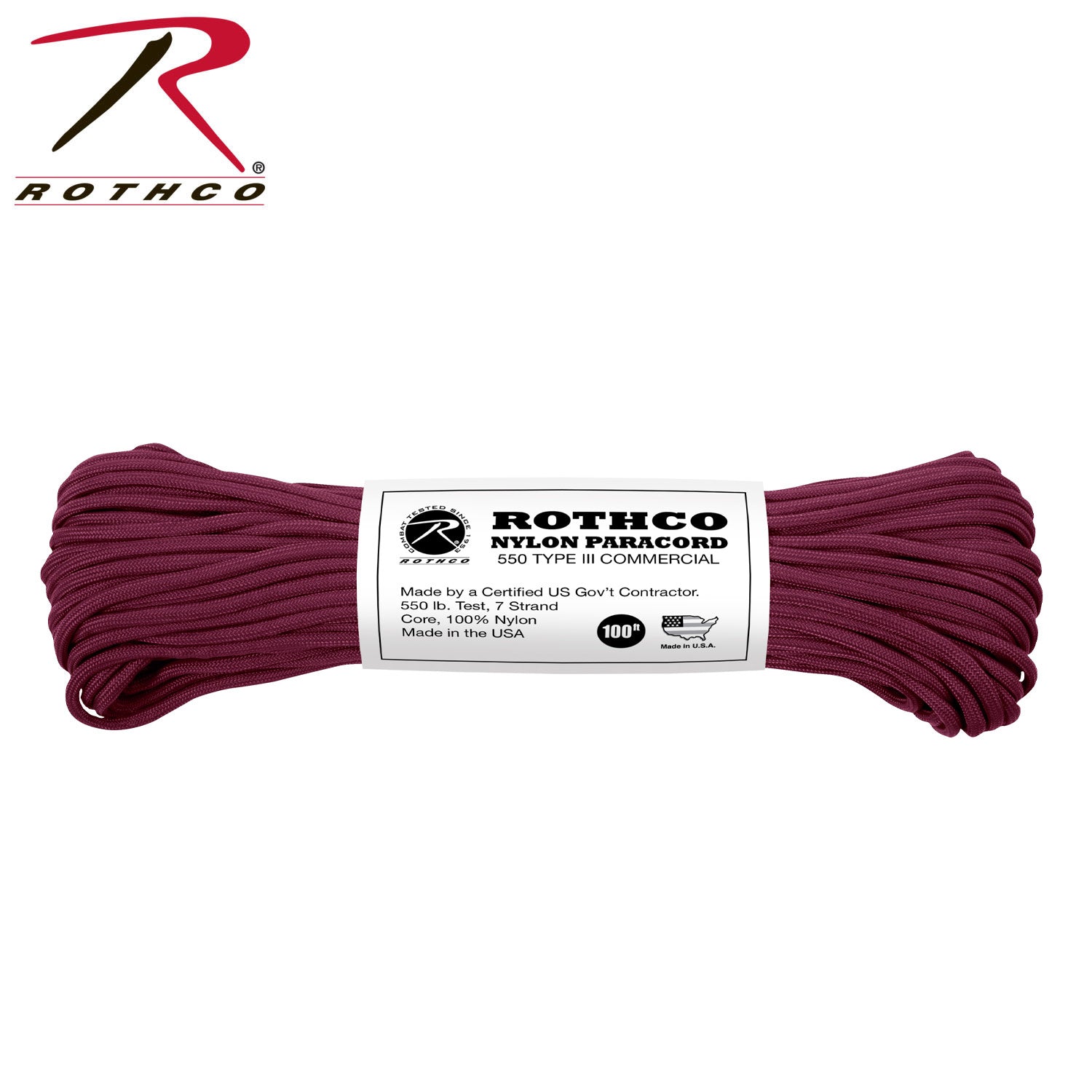 Rothco Nylon Paracord Type III 550 LB - Tactical Choice Plus