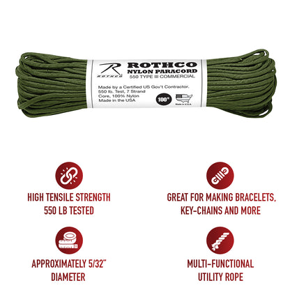 Nylon Paracord Type III 550 LB