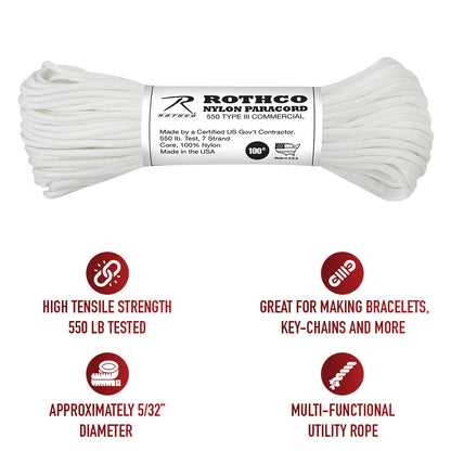 Nylon Paracord Type III 550 LB