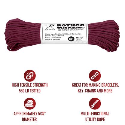 Nylon Paracord Type III 550 LB