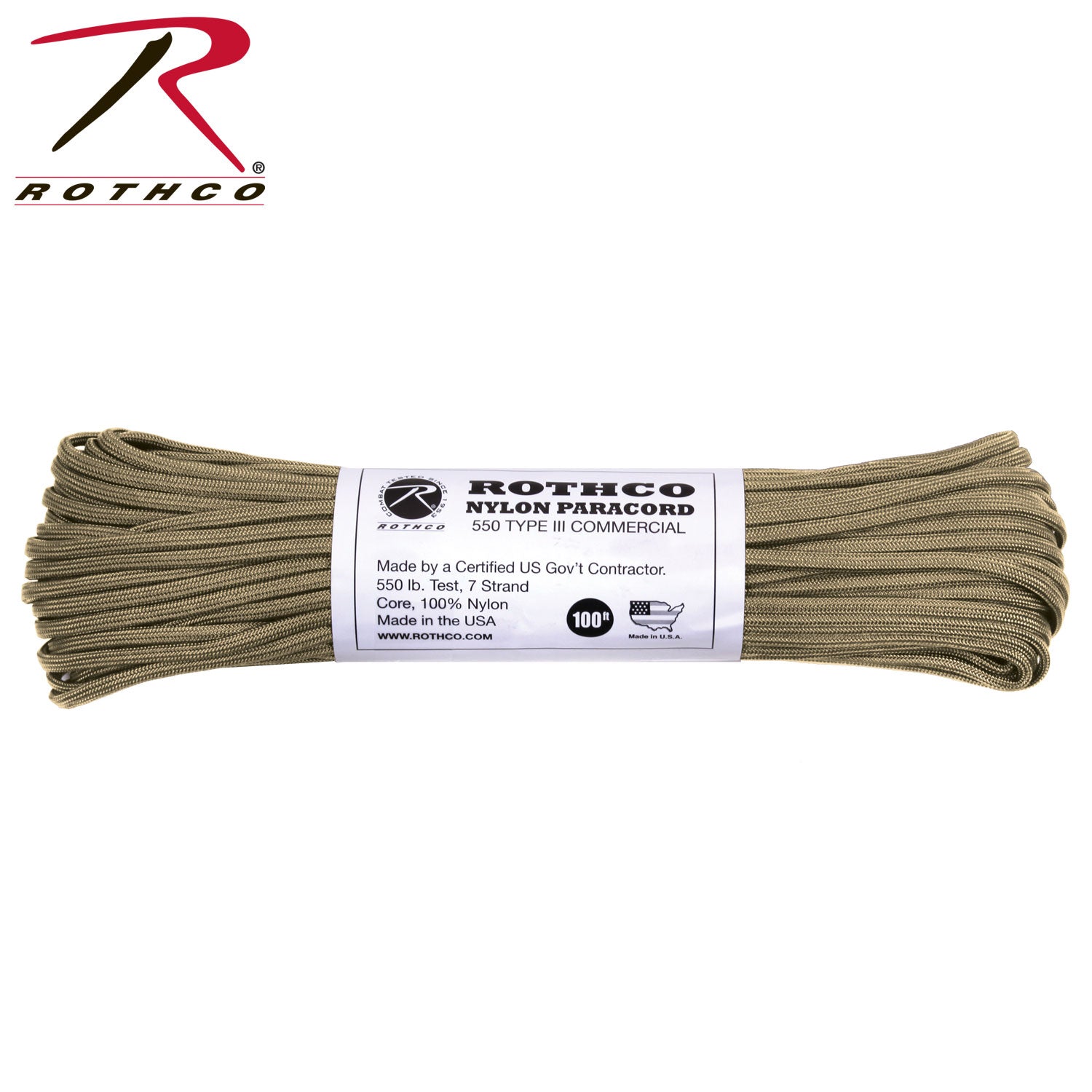 Rothco Nylon Paracord Type III 550 LB - Tactical Choice Plus