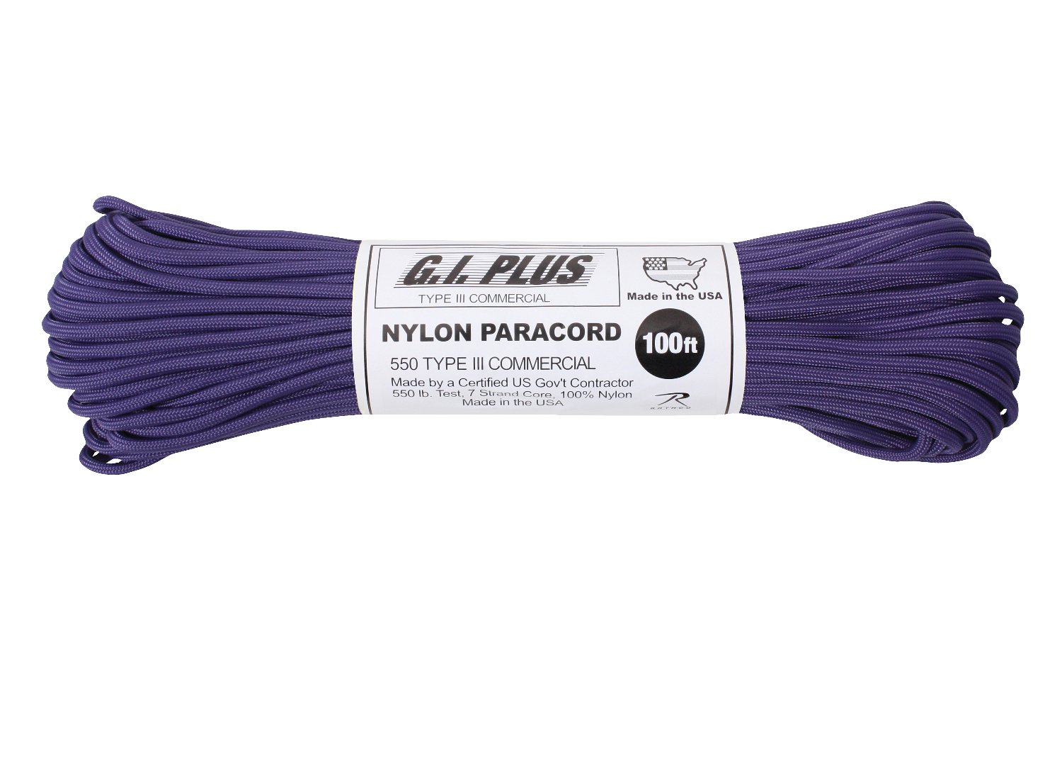 Rothco Nylon Paracord Type III 550 LB - Tactical Choice Plus