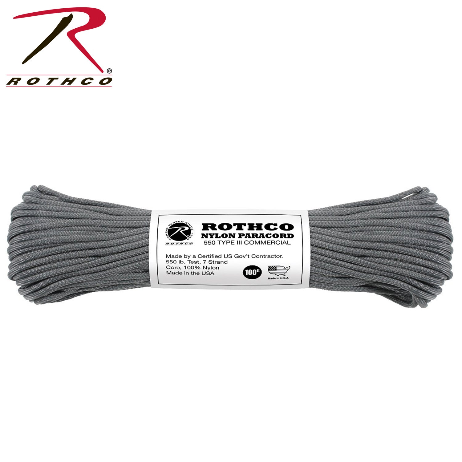 Rothco Nylon Paracord Type III 550 LB - Tactical Choice Plus