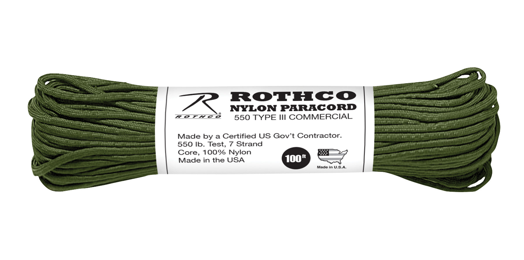 Rothco Nylon Paracord Type III 550 LB - Tactical Choice Plus