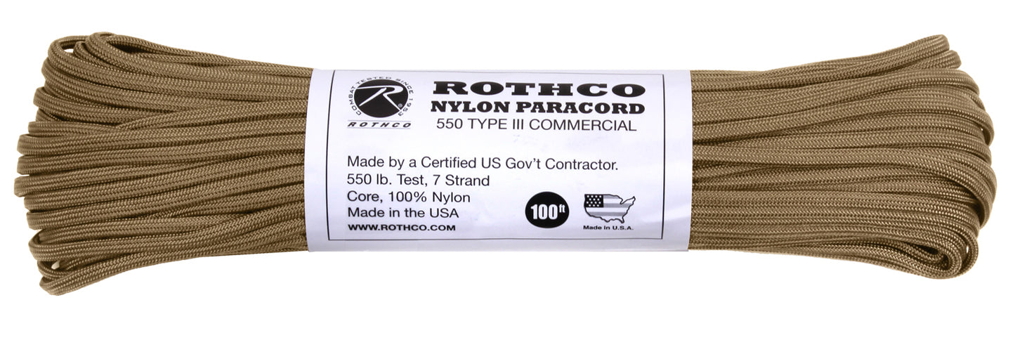 Nylon Paracord Type III 550 LB