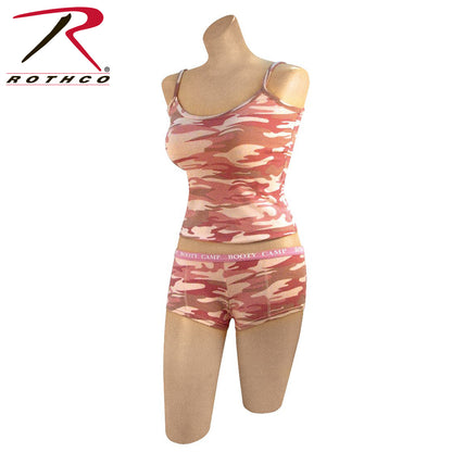 Baby Pink Camo "Booty Camp" Booty Shorts & Tank Top