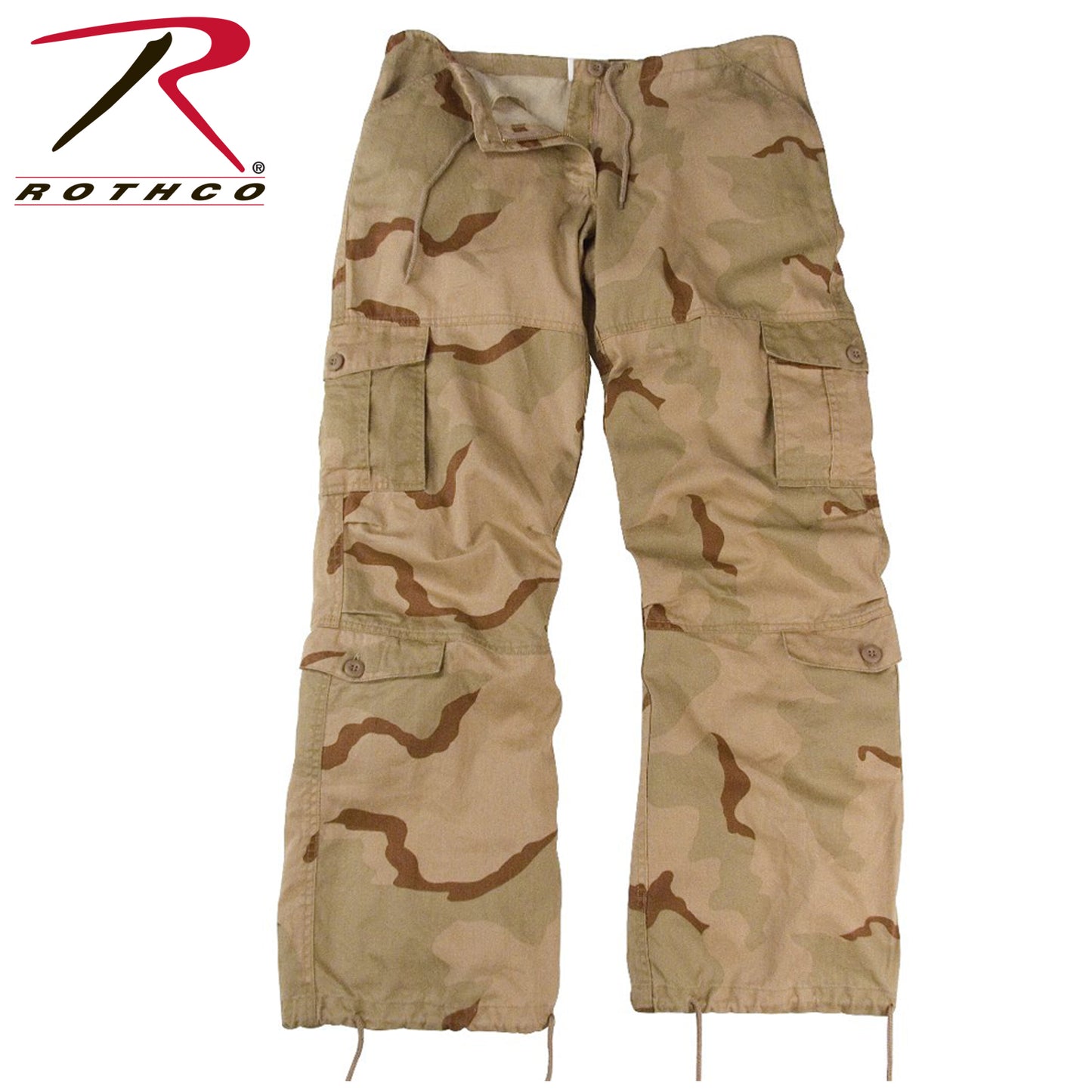 Women's Camo Vintage Paratrooper Fatigue Pants
