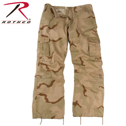 Women's Camo Vintage Paratrooper Fatigue Pants