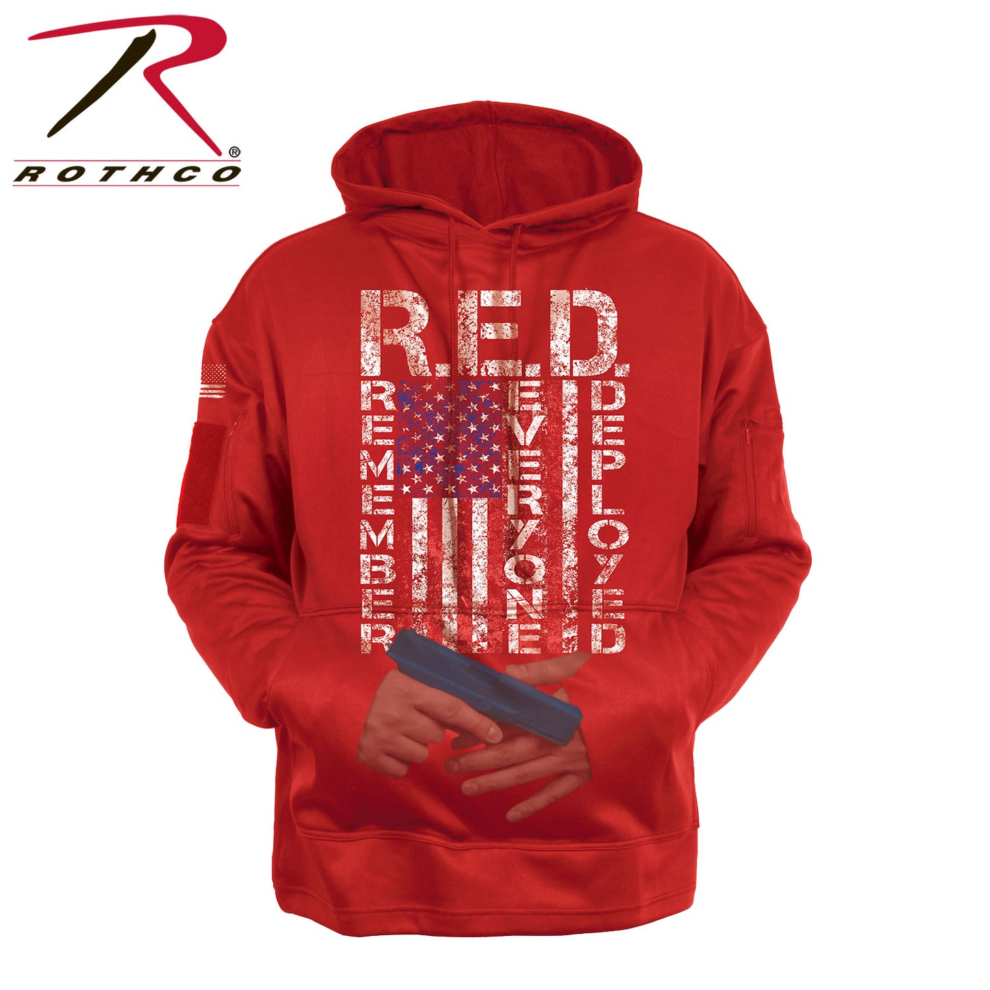 Concealed Carry R.E.D. (Remember Everyone Deployed) Hoodie