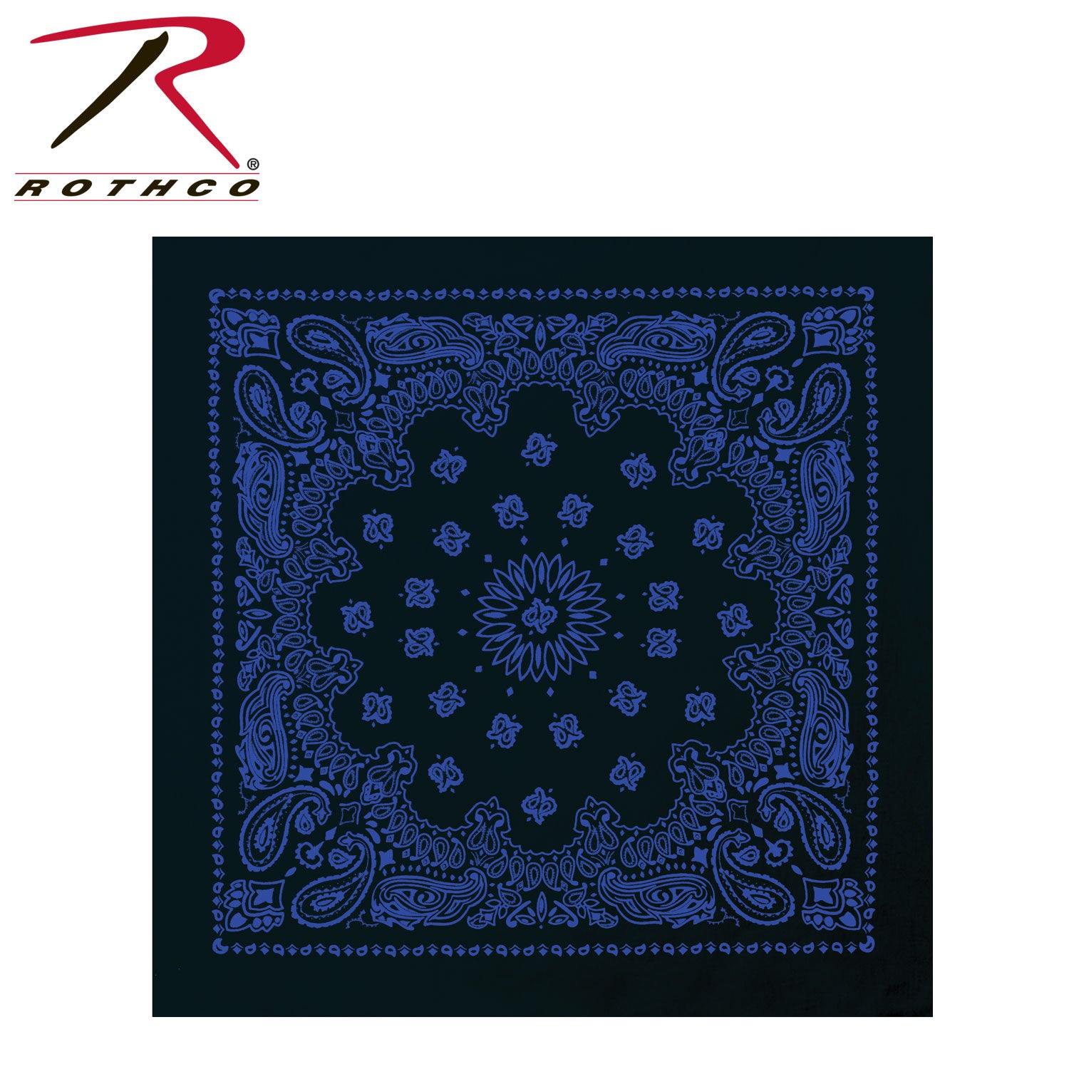 Rothco Trainmen Paisley Bandana – Extra-Large 27” X 27" - Tactical Choice Plus