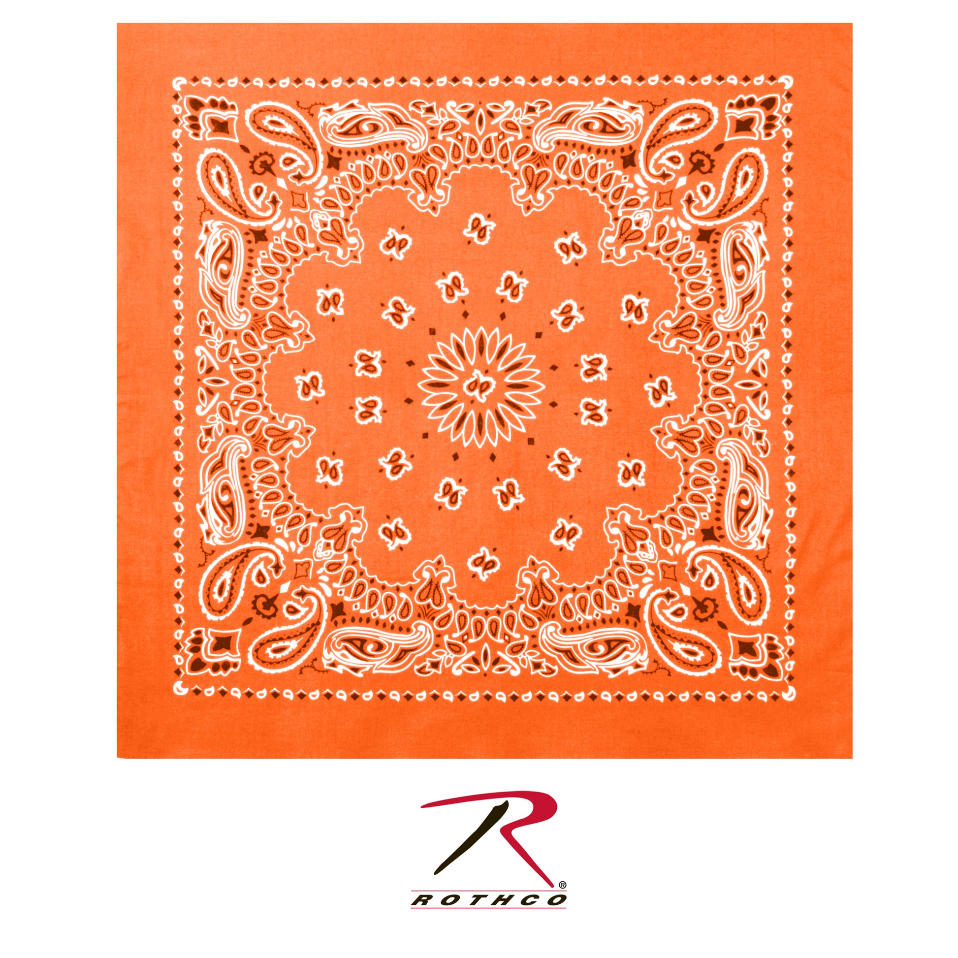 Rothco Trainmen Paisley Bandana - 22" X 22" - Tactical Choice Plus