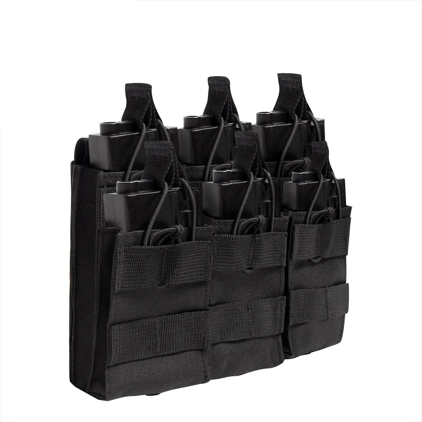MOLLE Open Top Six Rifle Mag Pouch - Tactical Choice Plus