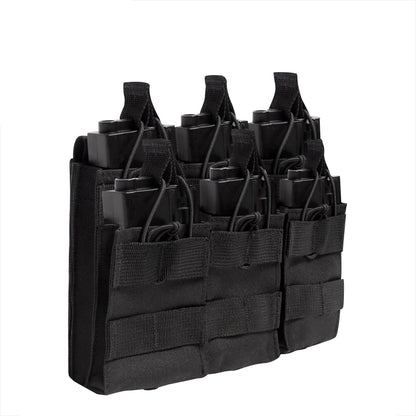 MOLLE Open Top Six Rifle Mag Pouch - Tactical Choice Plus