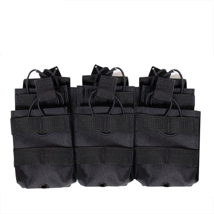 MOLLE Open Top Six Rifle Mag Pouch - Tactical Choice Plus