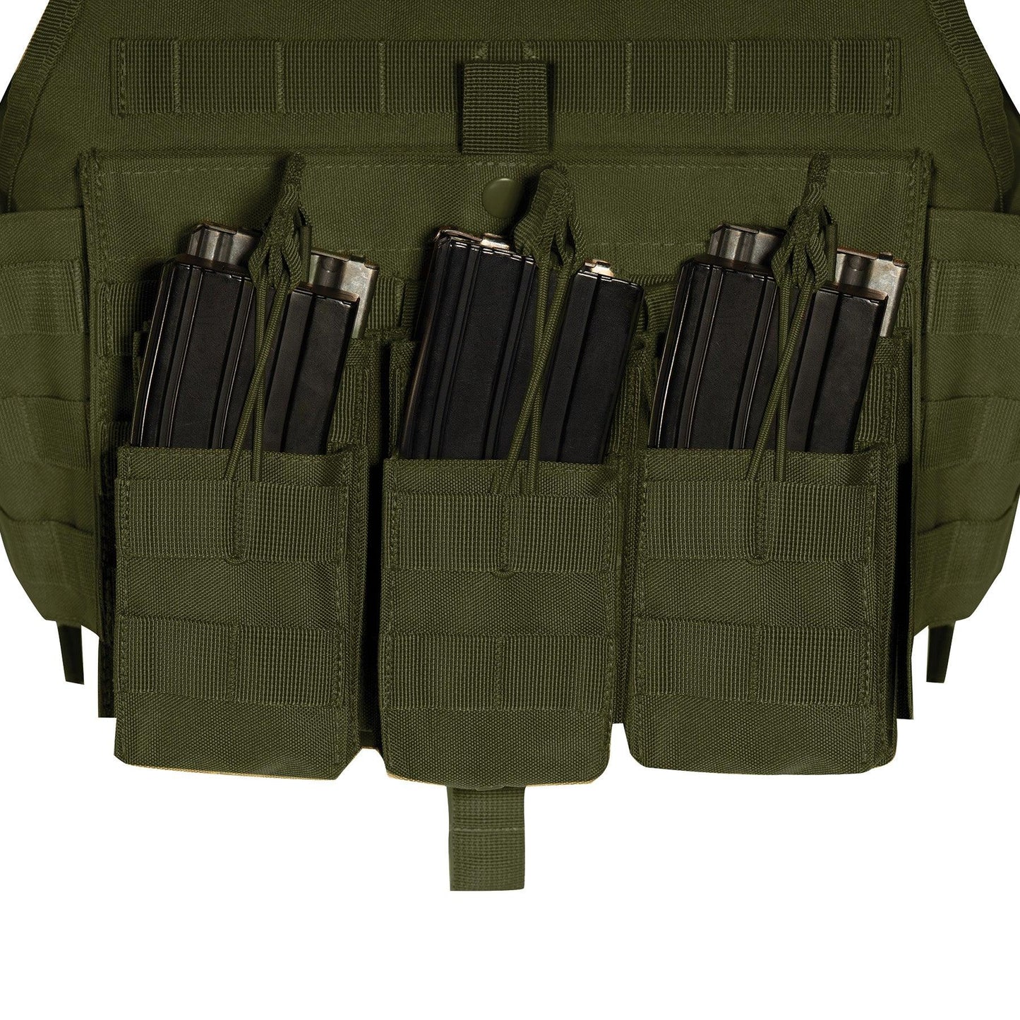 MOLLE Open Top Six Rifle Mag Pouch - Tactical Choice Plus