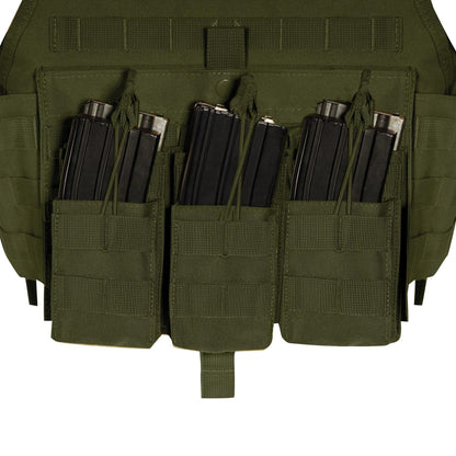 MOLLE Open Top Six Rifle Mag Pouch - Tactical Choice Plus