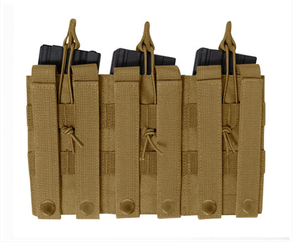 MOLLE Triple Kangaroo Rifle and Pistol Mag Pouch - Tactical Choice Plus