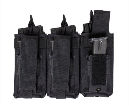 MOLLE Triple Kangaroo Rifle and Pistol Mag Pouch - Tactical Choice Plus