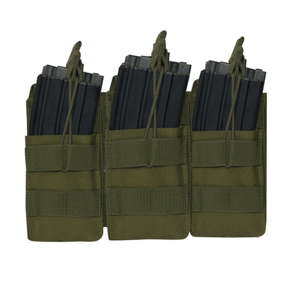 MOLLE Open Top Six Rifle Mag Pouch - Tactical Choice Plus