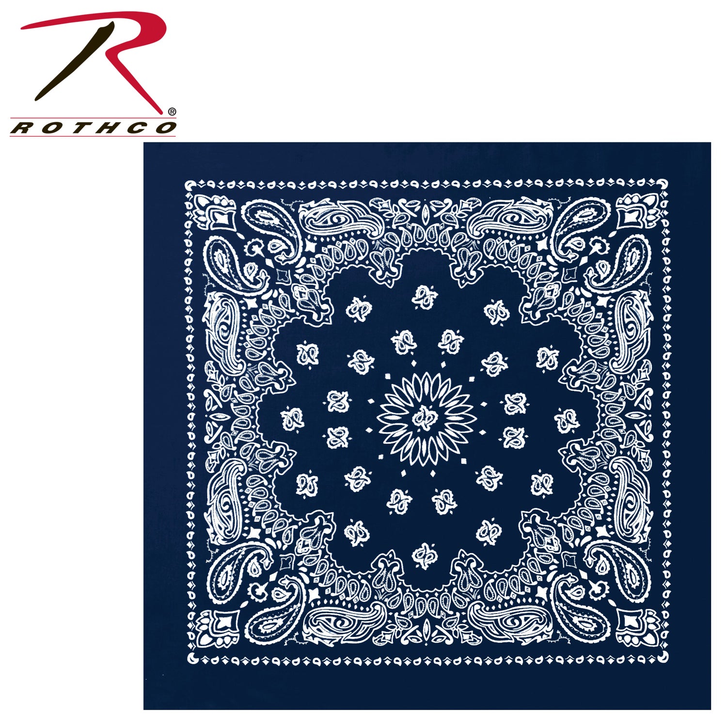 Rothco Trainmen Paisley Bandana - 22" X 22" - Tactical Choice Plus