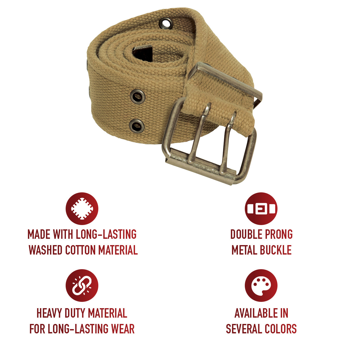 Vintage Double Prong Buckle Belt