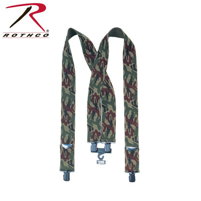 Rothco Adjustable Elastic X-Back Pant Suspenders - Tactical Choice Plus