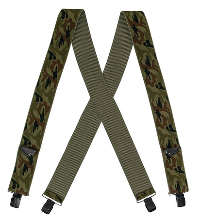 Rothco Adjustable Elastic X-Back Pant Suspenders - Tactical Choice Plus
