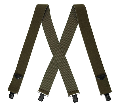 Rothco Adjustable Elastic X-Back Pant Suspenders - Tactical Choice Plus
