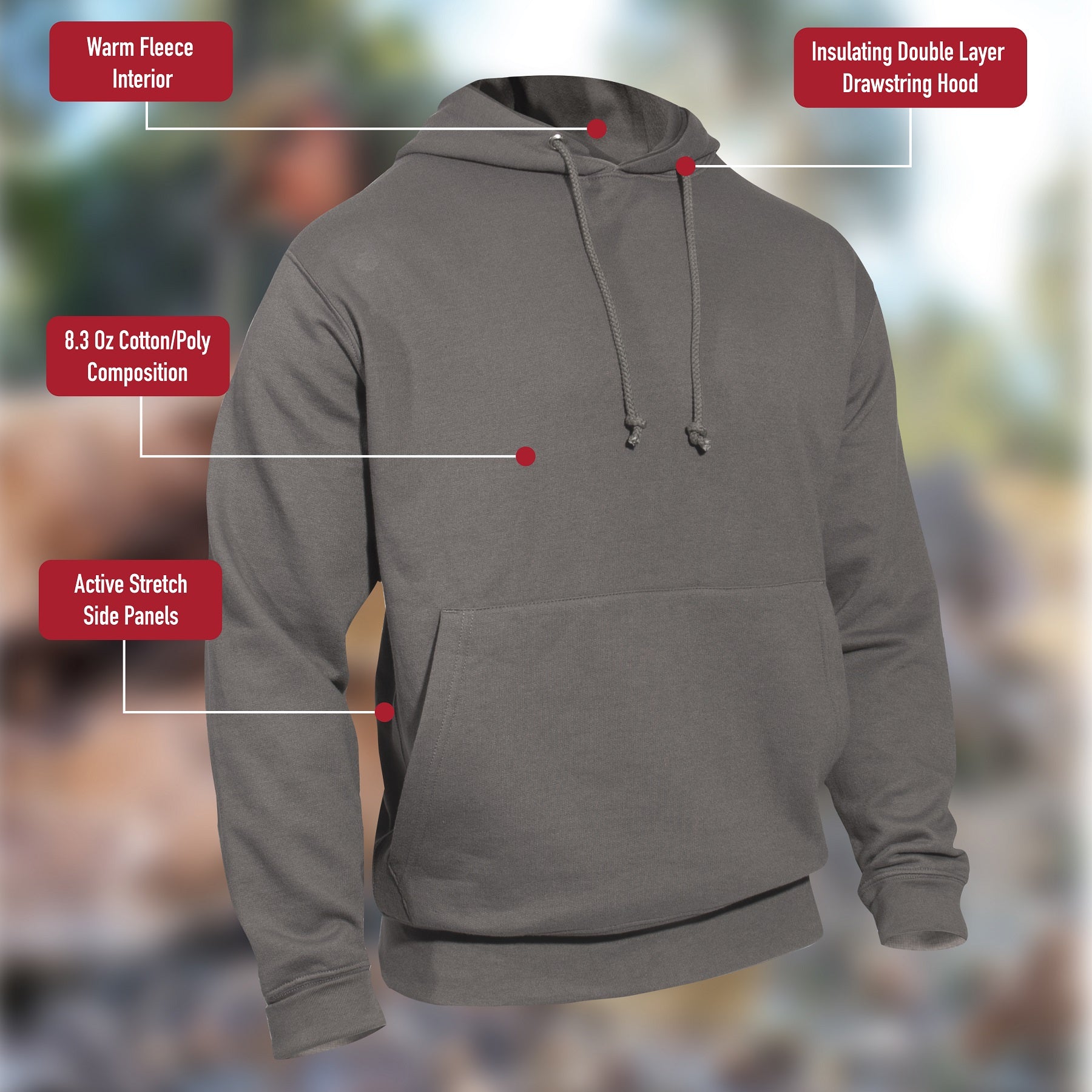 Rothco Every Day Pullover Hooded Sweatshirt - Tactical Choice Plus