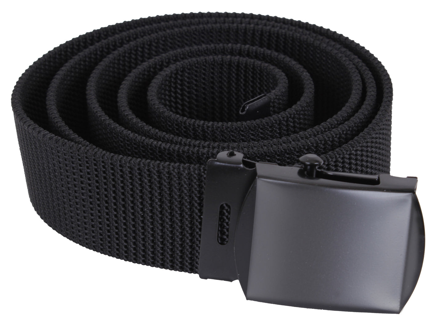 Rothco Nylon Web Belt - Black Webbing - Tactical Choice Plus